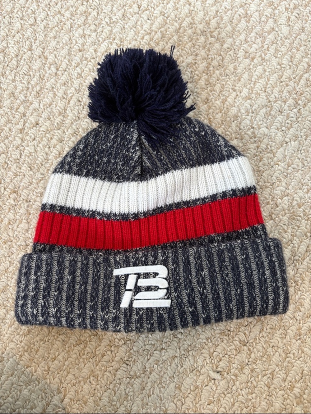 Men's TB12 Pom Beanie New England Patriots Tom Brady